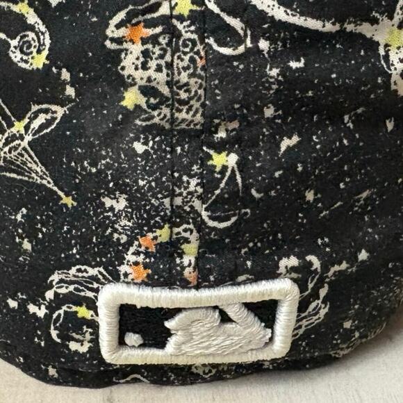 Pittsburgh Pirates MLB 59Fifty Fitted Hat Sz 7.5(59.6cm) Black With Zodiac Signs - Picture 5 of 12